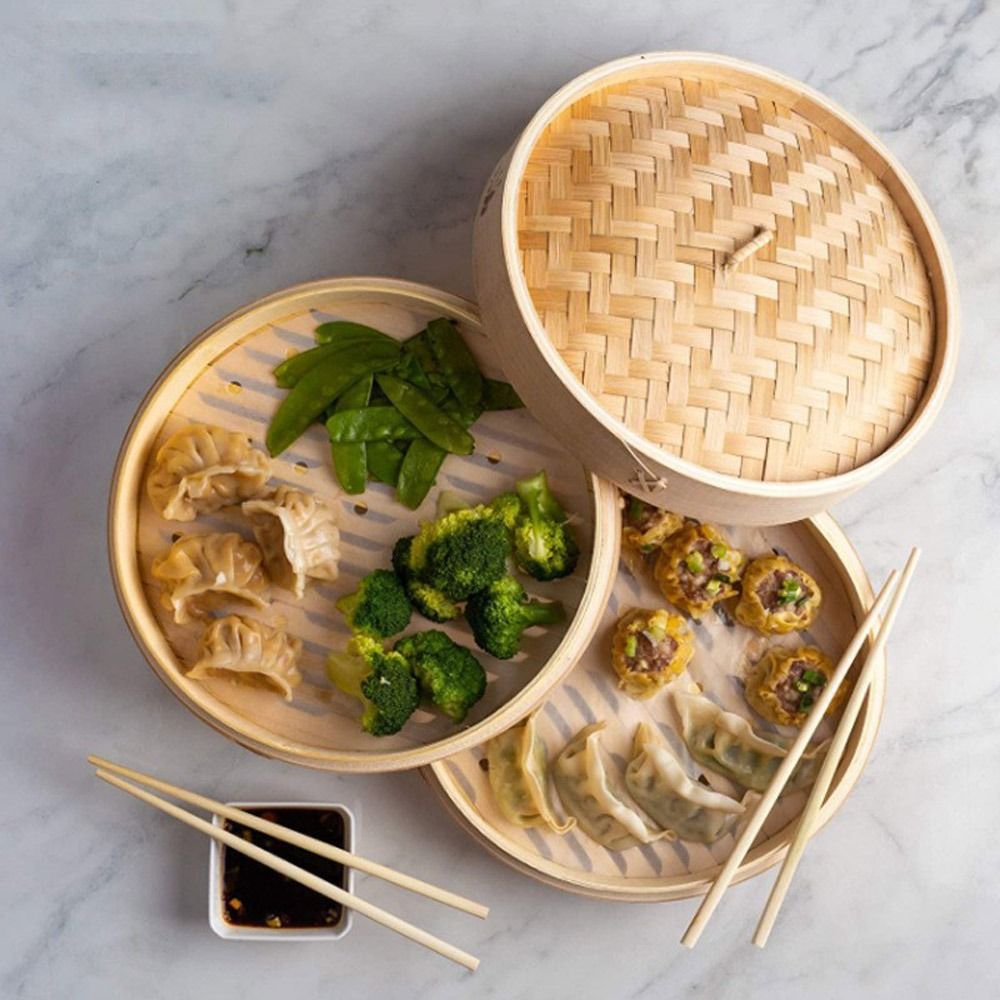 Bamboo Steamer Basket with Lid - Bao Steamer Bamboo recensione e prezzo
