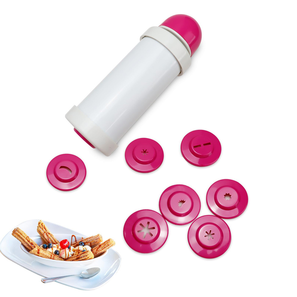 1pc DIY Manual Cookie Press Ma - Churros Maker Gun recensione e prezzo