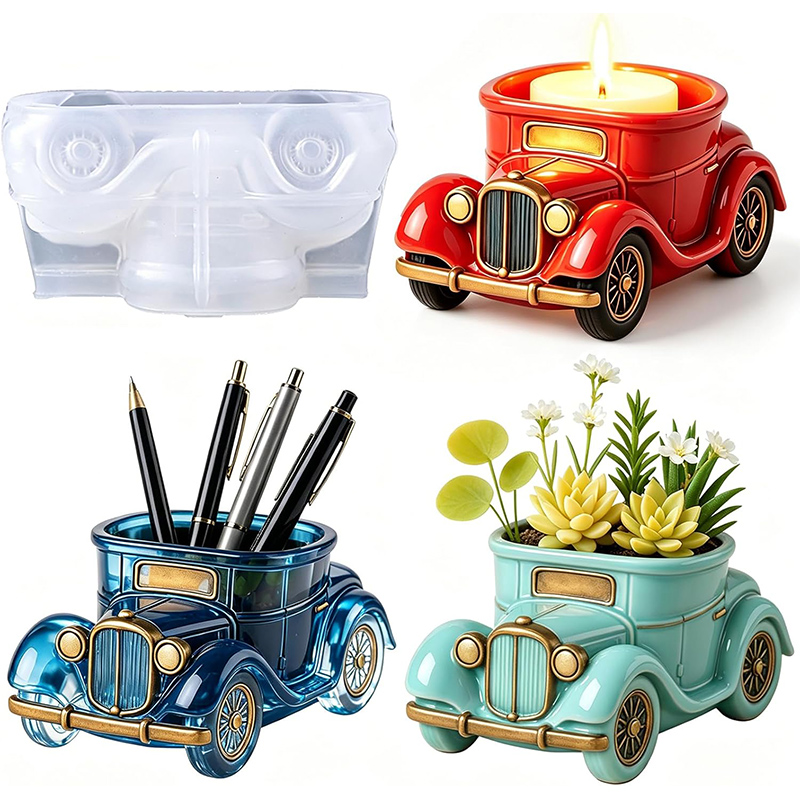 3D Vintage Bus Car Succulent P - Potsticker Mold recensione e prezzo
