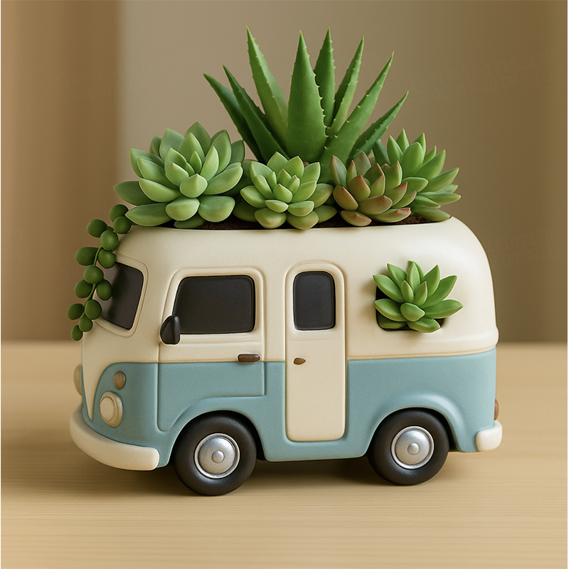 3D Vintage Bus Car Succulent P - Potsticker Mold recensione e prezzo