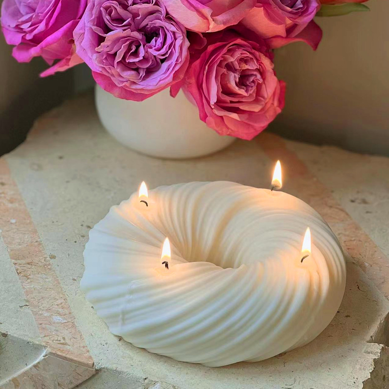 Big Donut shape Silicone Candl - Donut Mold Silicone recensione e prezzo