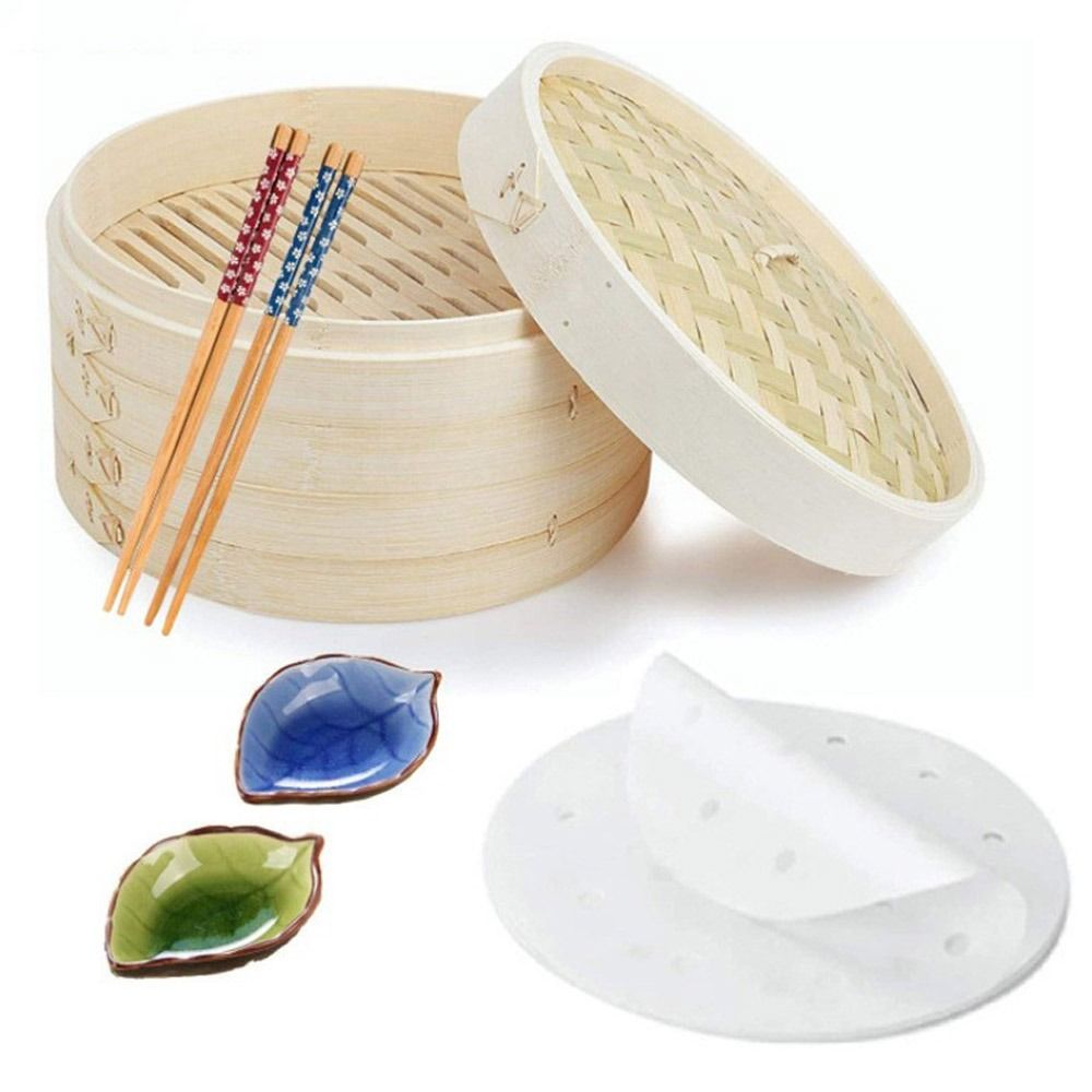 Bamboo Steamer Basket with Lid - Bao Steamer Bamboo recensione e prezzo