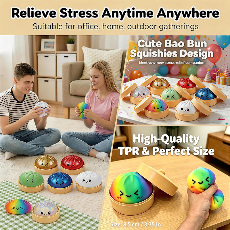 Bao Bun Squishy Toy with Bambo - Bao Steamer Bamboo recensione e prezzo