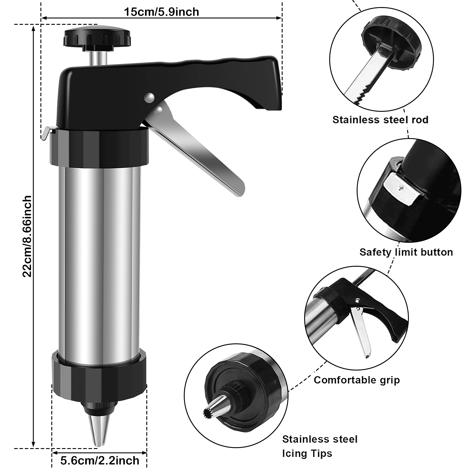 Cookie Maker Machine Stainless - Churros Maker Gun recensione e prezzo