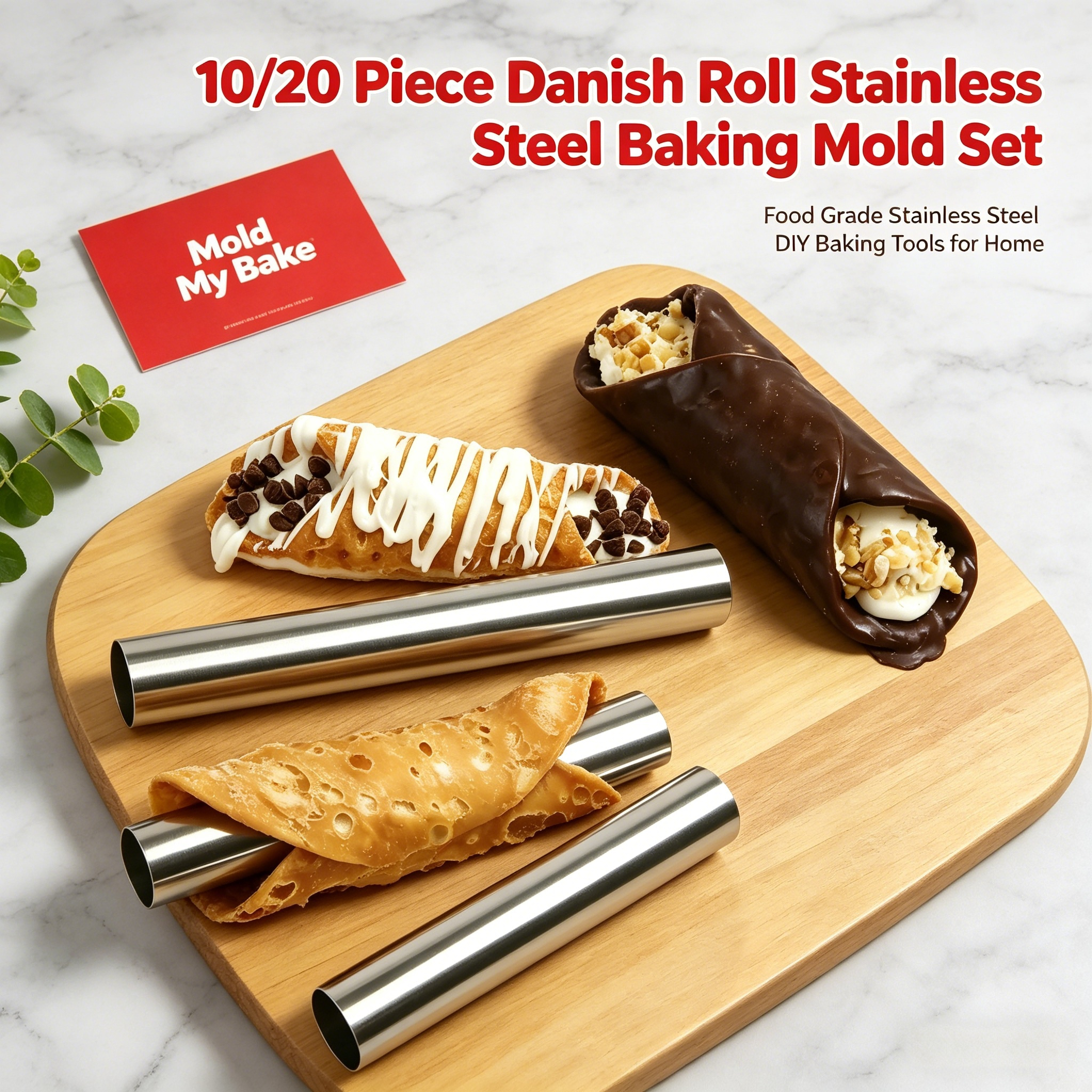 Cannoli Tubes Set, 10/20Pcs Fo - Danish Pancake Pan recensione e prezzo