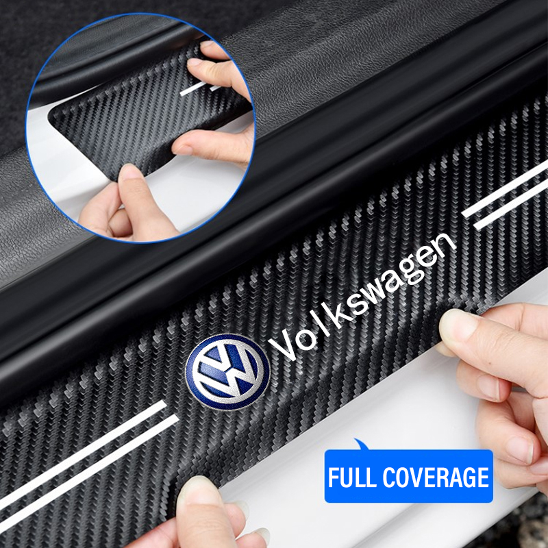 New Car Door Sill Plate Sticke - Crepe Pan Carbon recensione e prezzo